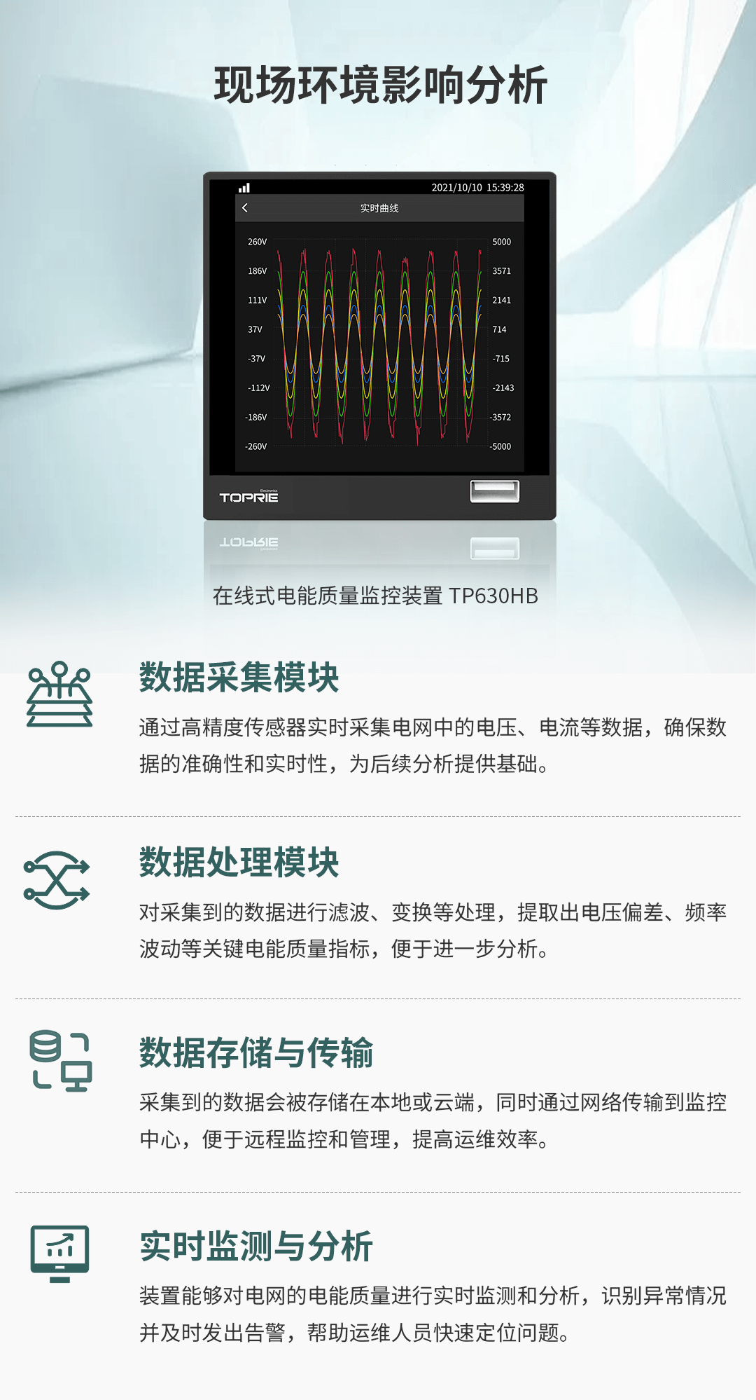 在線式電能質量監控裝置
